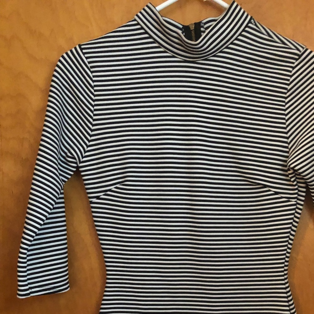 Striped mini dress